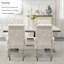 Upholstered Tufted Arm Dining Chairs-435674184