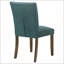Ensemble de chaises d'appoint rembourrées bleu sarcelle Conifer, élégance moderne avec confort et soutien pour tout espace repas