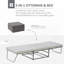 Lit simple convertible 2-en-1 pour invités HOMcom