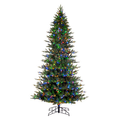 7.5' H Lighted Artificial Fir Christmas Tree