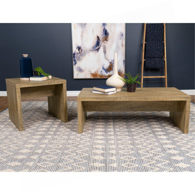 Ensemble de table basse et de table de bout 2 pièces Brianna Mango