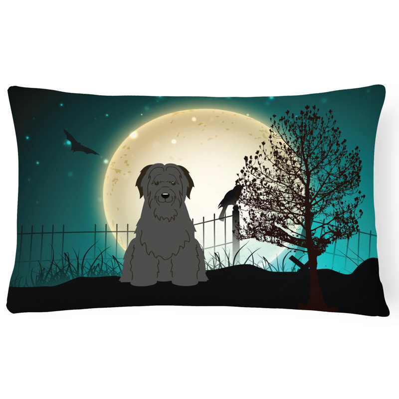 Coussin lombaire intérieur / extérieur Halloween, Noir