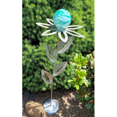 Ruxt Metal Plants & Flowers Gazing Ball