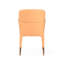 Chaise de salle à manger rembourrée en tissu Peach