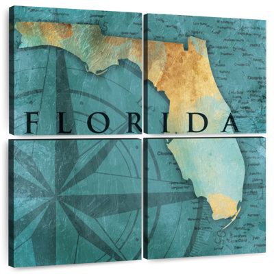 Carte de la mer d'Aliaz en Floride