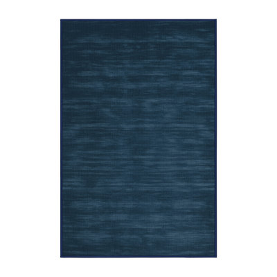 Machine Washable Solid Gray Area Rug