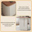 Bureau en bois de noyer massif de 62,99 po de style crème-1393739542