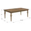 Ensemble de salle à manger extensible en bois massif 8 personnes Clintwood