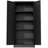 61" Black Metal Kitchen Pantry Cabinet Adjustable Storage with 4 Shelves