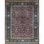 Wool Oriental Area Rug in Rust/Black