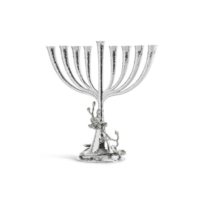 White Orchid Menorah