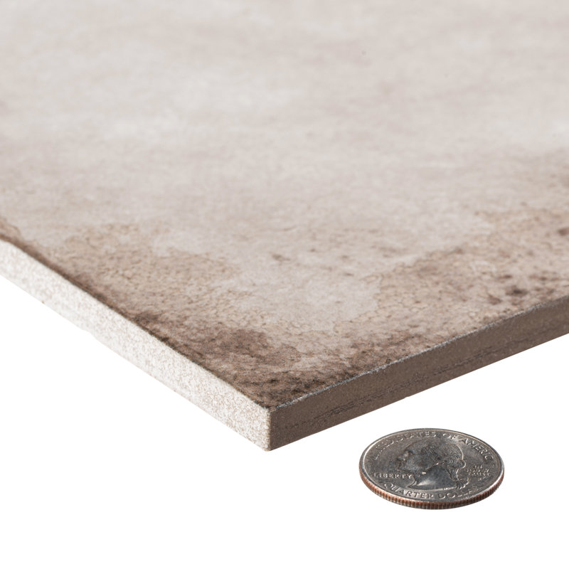 Dosseret de cuisine, douche, mur et plancher en porcelaine de 8 po Poise, Rallonge