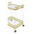 Aerin - Server Cart With Casters - Gold