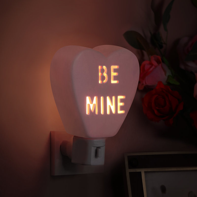 Candy Heart Be Mine Night Light