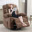 Massage Rocker Recliner Chair Rocking Chairs For Adults Oversized With 2 Cup Holders, USB Charge Port Soft Features A Manual Massage And Heat-1604400801