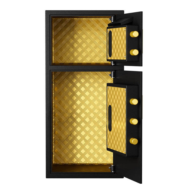 Coffre-fort à pièces avec support mural et plancher - 5,0 pieds cubes pour la maison, le bureau, l'hôtel, imperméable, fonction cachée, hôtel double porte, porte de bureau imperméable, monnayeur, très grand