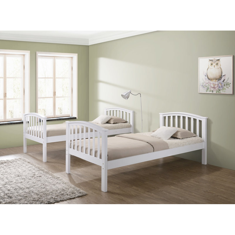 Single (3') Bunk Bed Standard Bunk Bed, White Matt
