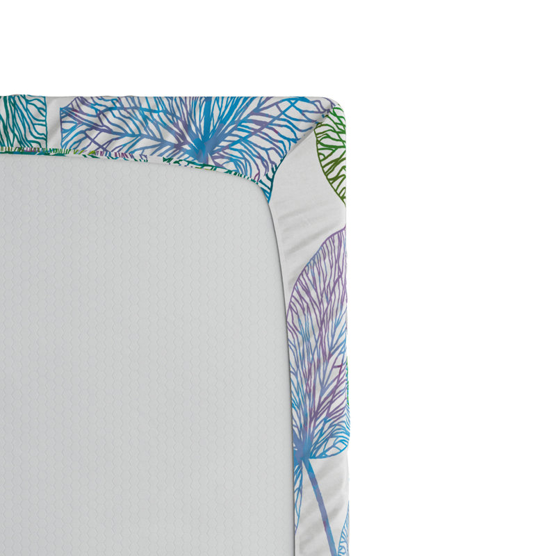 Drap-housse floral/floral, Drap-housse de taille double