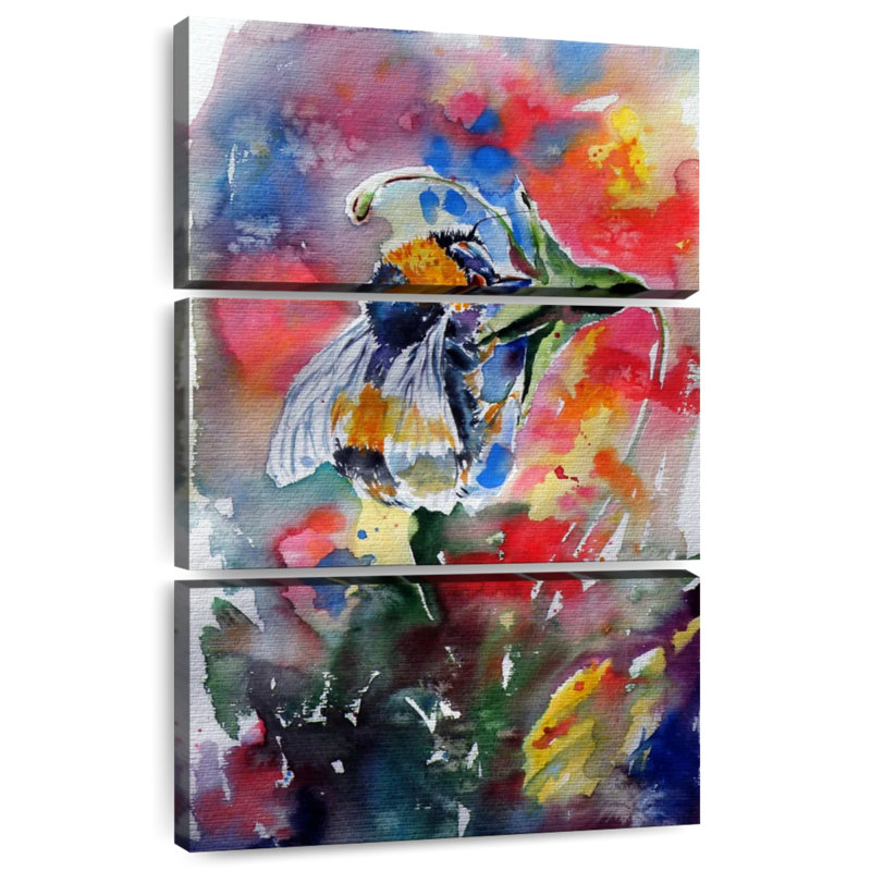 Brampt Bee With Flower, 38" H x 24" W