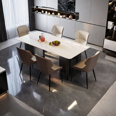 Minimalist Rock Slab Dining Table