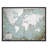Mirrored World Map - Single Picture Frame Print