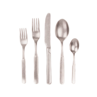 Lucca 5 Piece 18/10 Stainless Steel Flatware Set, Service for 1