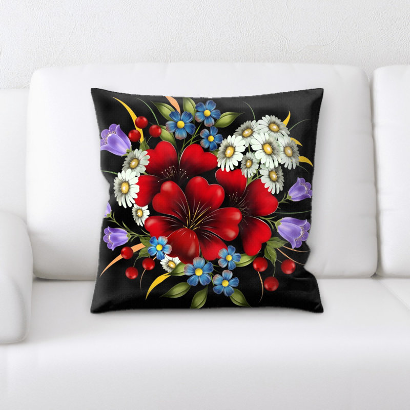 Coussin décoratif fleur