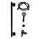 Kingston Brass Made To Match Shower System With Slide/Grab Bar And Hand Shower