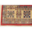 Tapis oriental rouge en laine noué à la main Nabeel