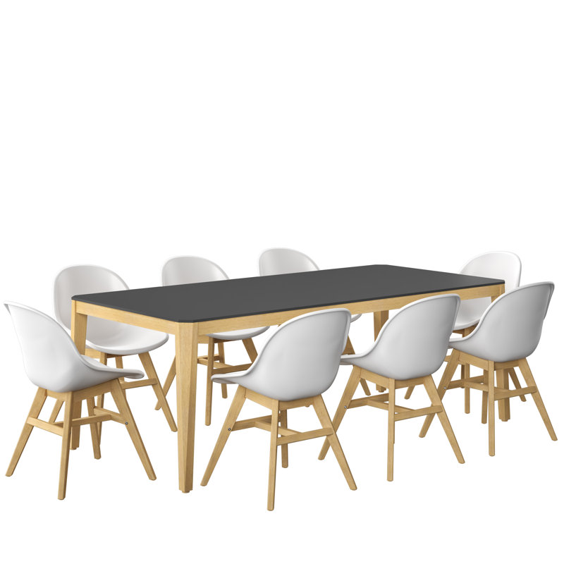 Graydin 8 - Person Patio Dining Set with Rectangular Table