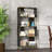 4-Tier Storage Shelves, Bookcase Display Storage Shelf Corner Shelf for Small Space