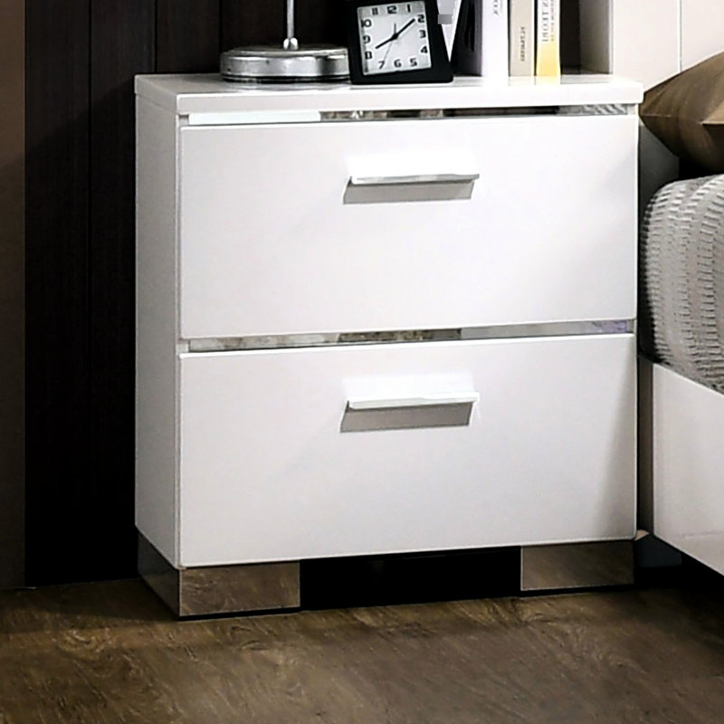 Table de chevet Contemporary, Blanc
