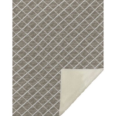 Couverture en sherpa brun One Pixie Street, 127 x 178 cm, brun