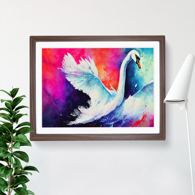 Swan Splash Vol.4 Abstract - Single Picture Frame Print