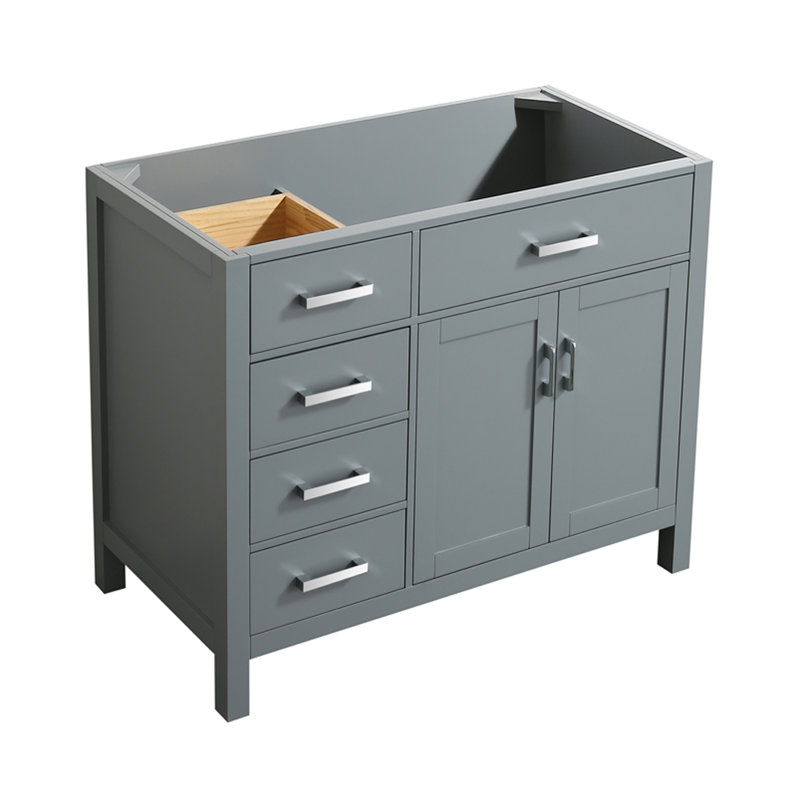 Base de meuble-lavabo simple Petrel, Gris