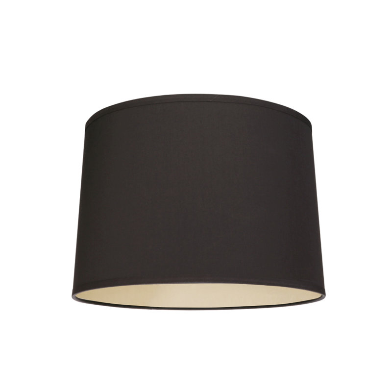 Cotton Drum Lamp Shade, 8.5" H  x 12" W  x 12" D