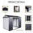 8X6 Ft Resin Shed For Garden, Patio, Backyard - Waterproof With Floor, Windows & Lockable Door Grey White 8*6 Ft Outdoor Tool Built-In Floor Garden-122098321