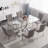 Kazandra 6 - Person Pedestal Dining Set-661538243-661538303-661538296
