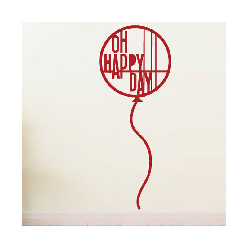 Wall Decal, Large, Burgundy