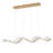 3000K LED Gold Modern Linear Pendant Light Fixture