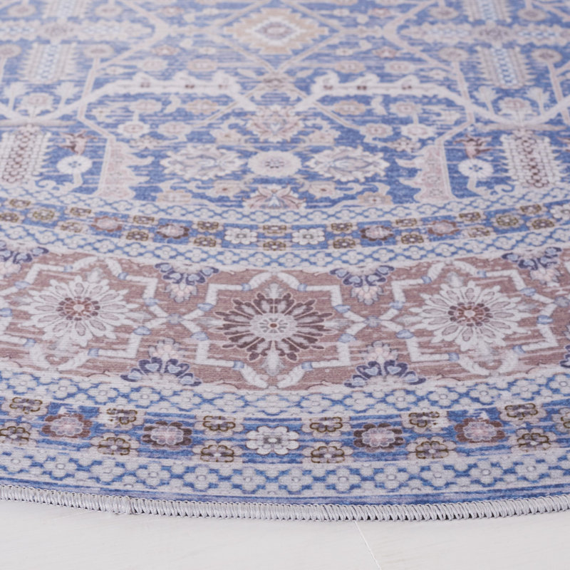 Tapis oriental lavable à la machine Tucson Performance, Rond 6 pi