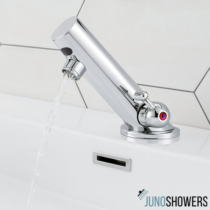 Robinet d'évier thermostatique mains libres à capteur de mouvement Juno pour salles de bain résidentielles commerciales