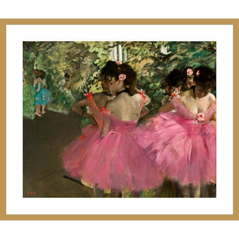 «Dancers in Pink» par Edgar Degas, impression giclée encadrée, H 33,5 po x l 39,65 po