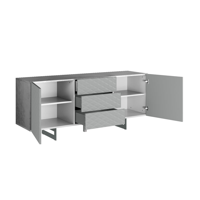 Felycia 165cm Sideboard, Concrete/Grey
