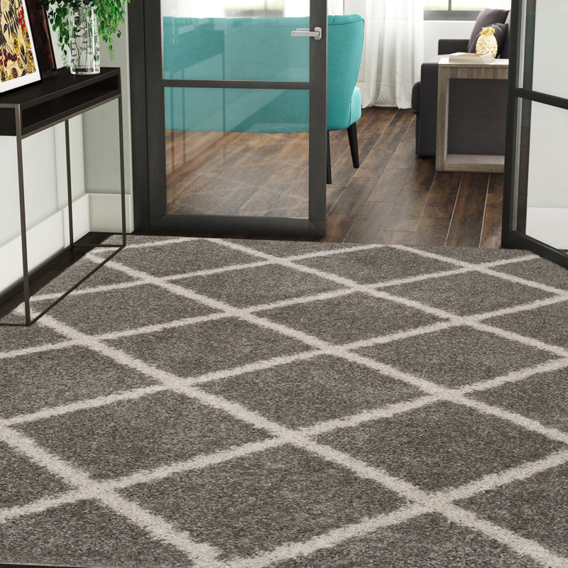 Darrol Performance Geometric Rug, Ultra Plush 2", Square 11'