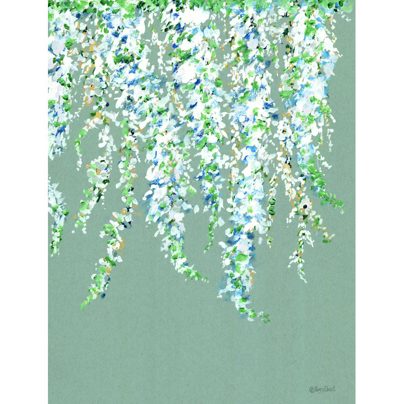 «Wisteria in Bloom» par Roey Ebert - reproduction d'art sur toile tendue, L 12 po x H 16 po