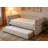 Pull Out Bed, Upholstered Daybed With Pull Out Trundle, Bed Frame With Button Tufted Nailhead Trim, No Box Spring Needed-322706883