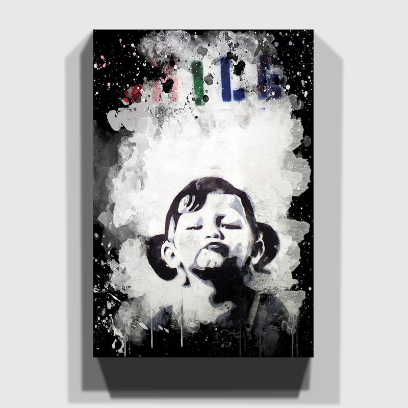 Banksy - Wrapped Canvas Print, 60cm H x 40cm W