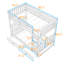 Twin-Over-Twin Bunk Bed With Storage Drawers And Ladder-629192532