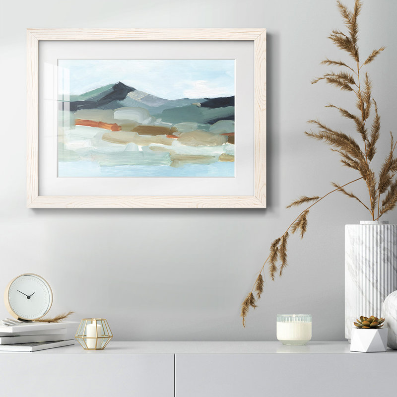 Autumn Mountains I, reproduction d'art encadrée, Blanc, H 14 po x l 20 po x P 1,5 po